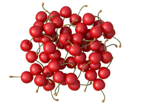 Cherry Fruit Pile 3D Model