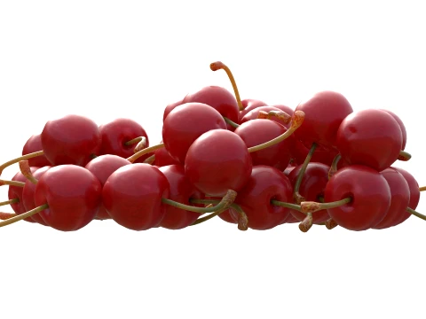 Cherry Fruit Pile 3D Model