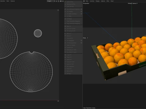 Clementine Cardboard Fruit Box 3D Model