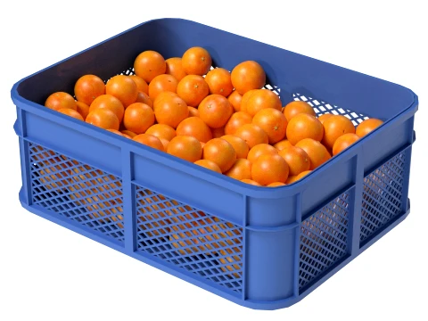 Clementine Plastic Crate 3D Model