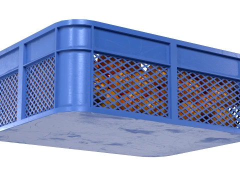Clementine Plastic Crate 3D Model