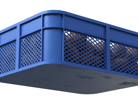Coconut Inner Plastic Crate 3D Model