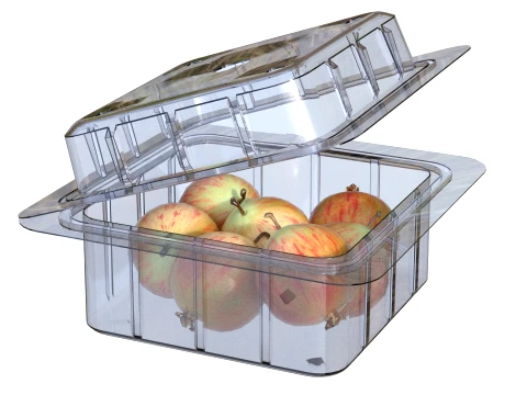 Crab Apple Box Plastic Transparent 3D Model