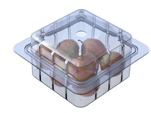 Crab Apple Box Plastic Transparent 3D Model