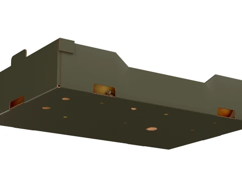 Crab Apple Cardboard Fruit Box 3D Model