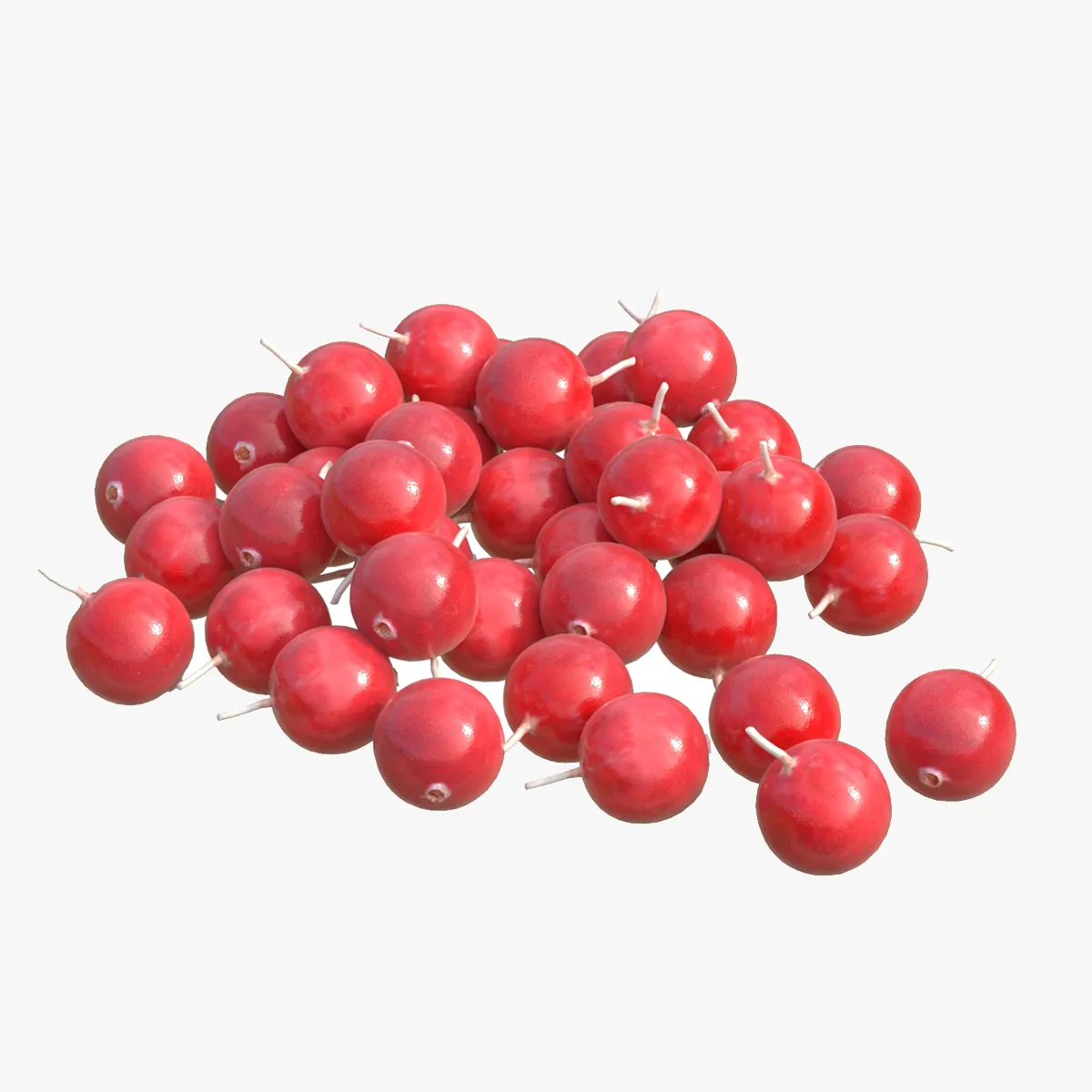 Cranberry Fruit 3D Model .c4d .max .obj .3ds .fbx .stl .blend 