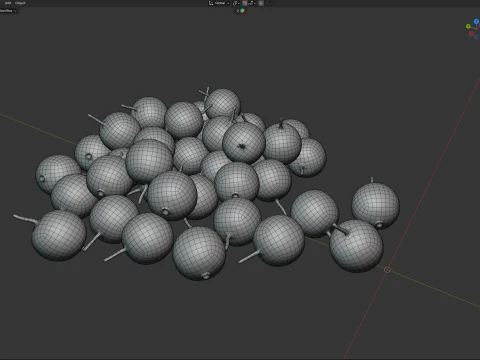 Cranberry Fruit 3D Model