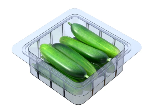 Cucumber Box Plastic Transparent 3D Model