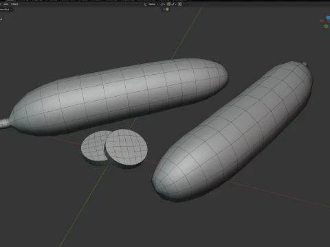 Cucumber Fruit 3D Model