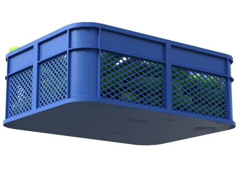 Cucumber Plastic Crate 3D Model