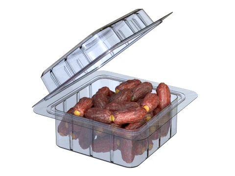 Dates Fruit Box Plastic Transparent 3D Model