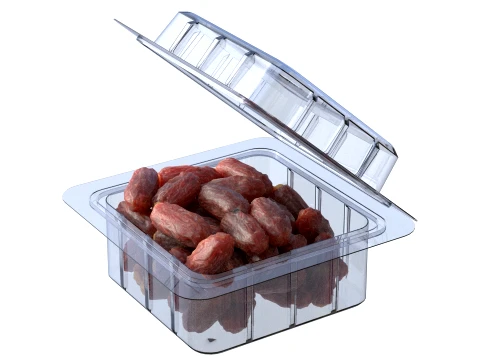 Dates Fruit Box Plastic Transparent 3D Model