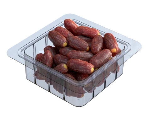 Dates Fruit Box Plastic Transparent 3D Model