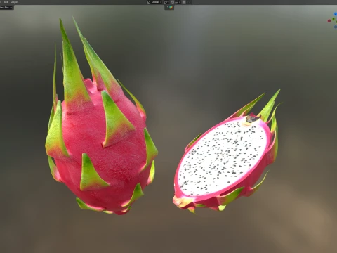 Dragon Fruit 3D Model