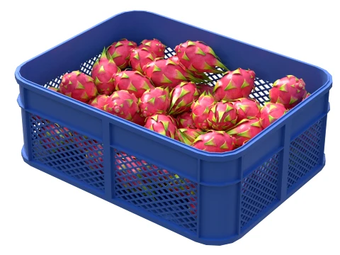 Dragon Fruit Plastic Crate 3D Model