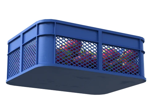 Dragon Fruit Plastic Crate 3D Model