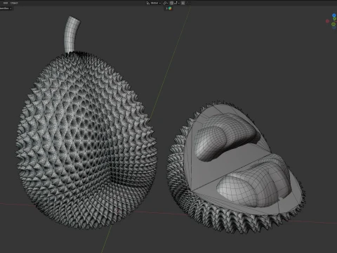 Durian Fruit 3D Model