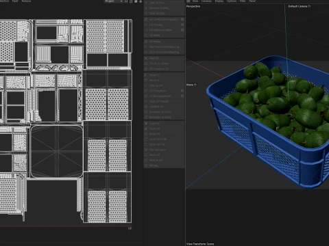 Feijoa Plastic Crate 3D Model