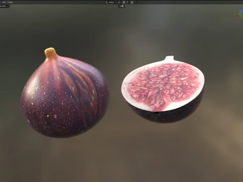 Fig Fruit 3D Model