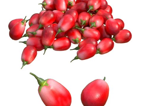 Goji berry Fruit 3D Model