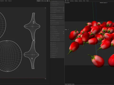 Goji berry Fruit 3D Model