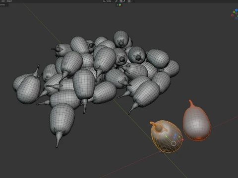 Goji berry Fruit 3D Model