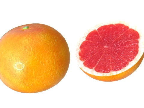 Grapefruit 3D Model