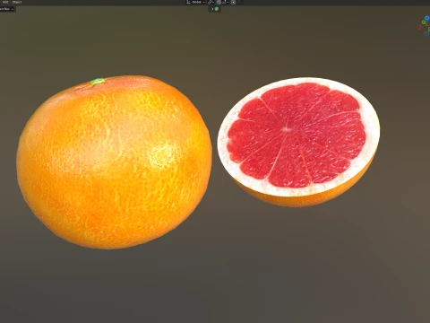Grapefruit 3D Model