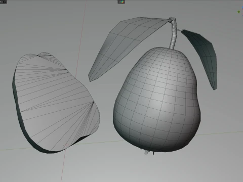 グアバの果実 3Dモデル
