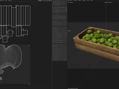 Guava Wooden Crate 3D Model