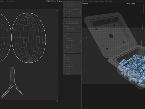 Caixa de Frutas Honeyberry Pl&aacute;stico Transparente Modelo 3D