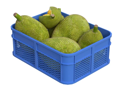 Jackfruit Plastic Crate 3D Model