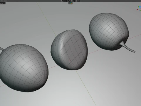 Jujube Fruit 3D Model