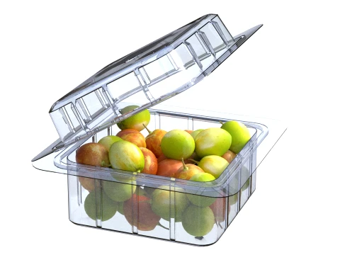 Jujube Fruit Box Plastic Transparent 3D Model