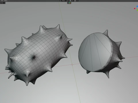 Kiwano Fruit 3D Model