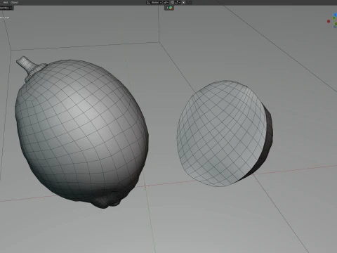 Lemon Fruit 3D Model