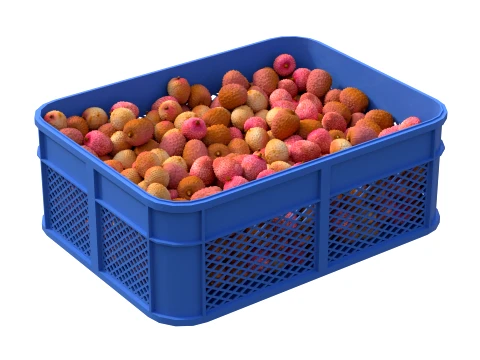 ライチのプラスチック箱 3Dモデル