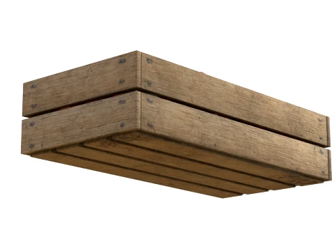 Lychee Wooden Crate 3D Model