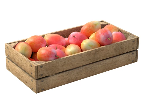 Mango 2 Wooden Crate 3D Model
