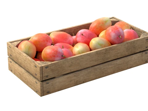 Mango 2 Wooden Crate 3D Model