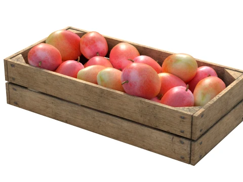 Mango 2 Wooden Crate 3D Model