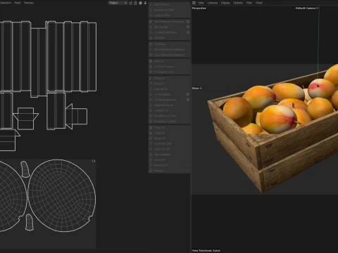 Mango 2 Wooden Crate 3D Model