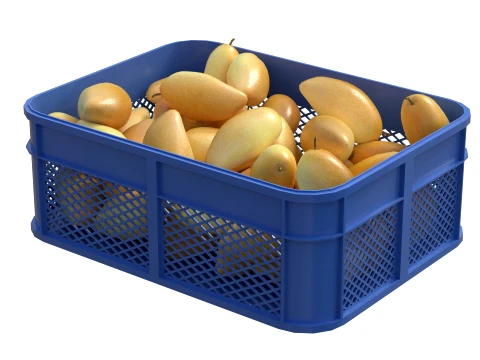 Mango 3 Plastic Crate 3D Model