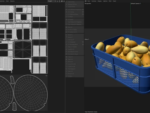Mango 3 Plastic Crate 3D Model