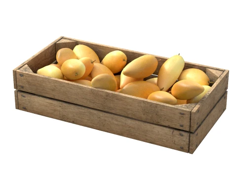 Mango 3 Wooden Crate 3D Model