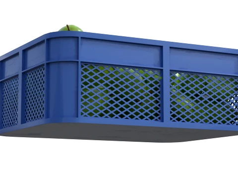 Mango 4 Plastic Crate 3D Model