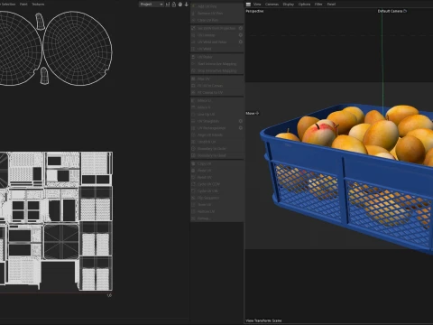 Mango Plastic Crate 3D Model
