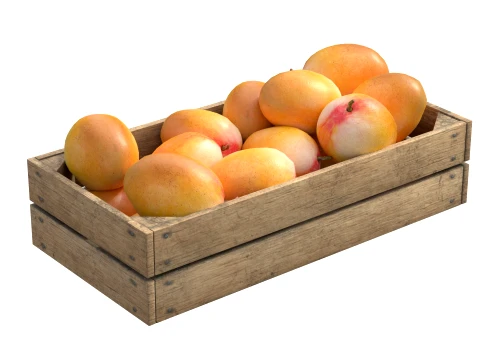 Mango Wooden Crate 3D Model