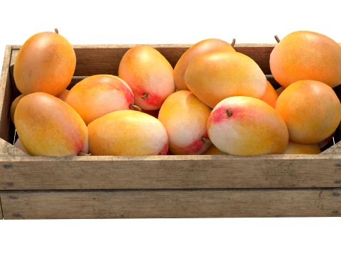 Mango Wooden Crate 3D Model