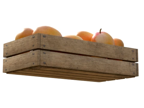 Mango Wooden Crate 3D Model